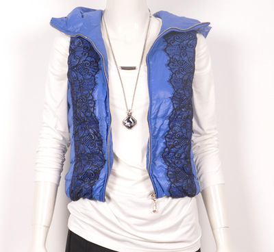 GB-1606歌蕾思正品羽絨服馬甲 短款修身時尚，麗水飛翔鳥制造